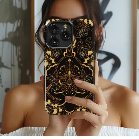 Premium Batik Sogan Indonesian Phone Case iPhone Samsung Cover Pixel 3798 - Image 1