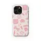 Pretty in Pink Pasta Pattern Phone Case iPhone Samsung Cover Pixel 7596 - Image 1