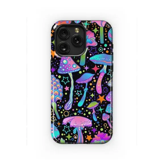 Psychedelic Mushroom Star Pattern Phone Case iPhone Samsung Cover Pixel 2171 - Image 1