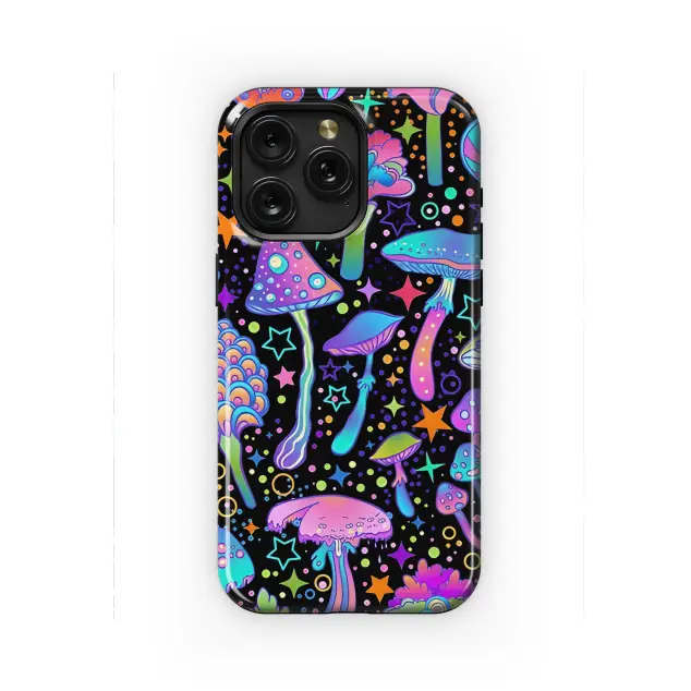 Psychedelic Mushroom Star Pattern Phone Case iPhone Samsung Cover Pixel 2171