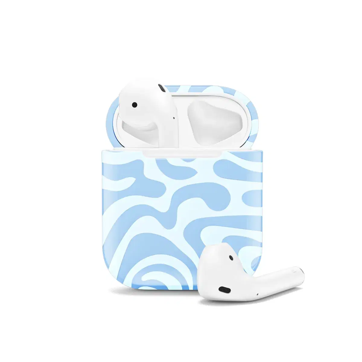 Psychedelic Retro Waves Seamless Pattern AirPods Case AirPods Pro AirPods Pro 2 AirPods 3 AirPods 2 Glossy 2153 - Image 1
