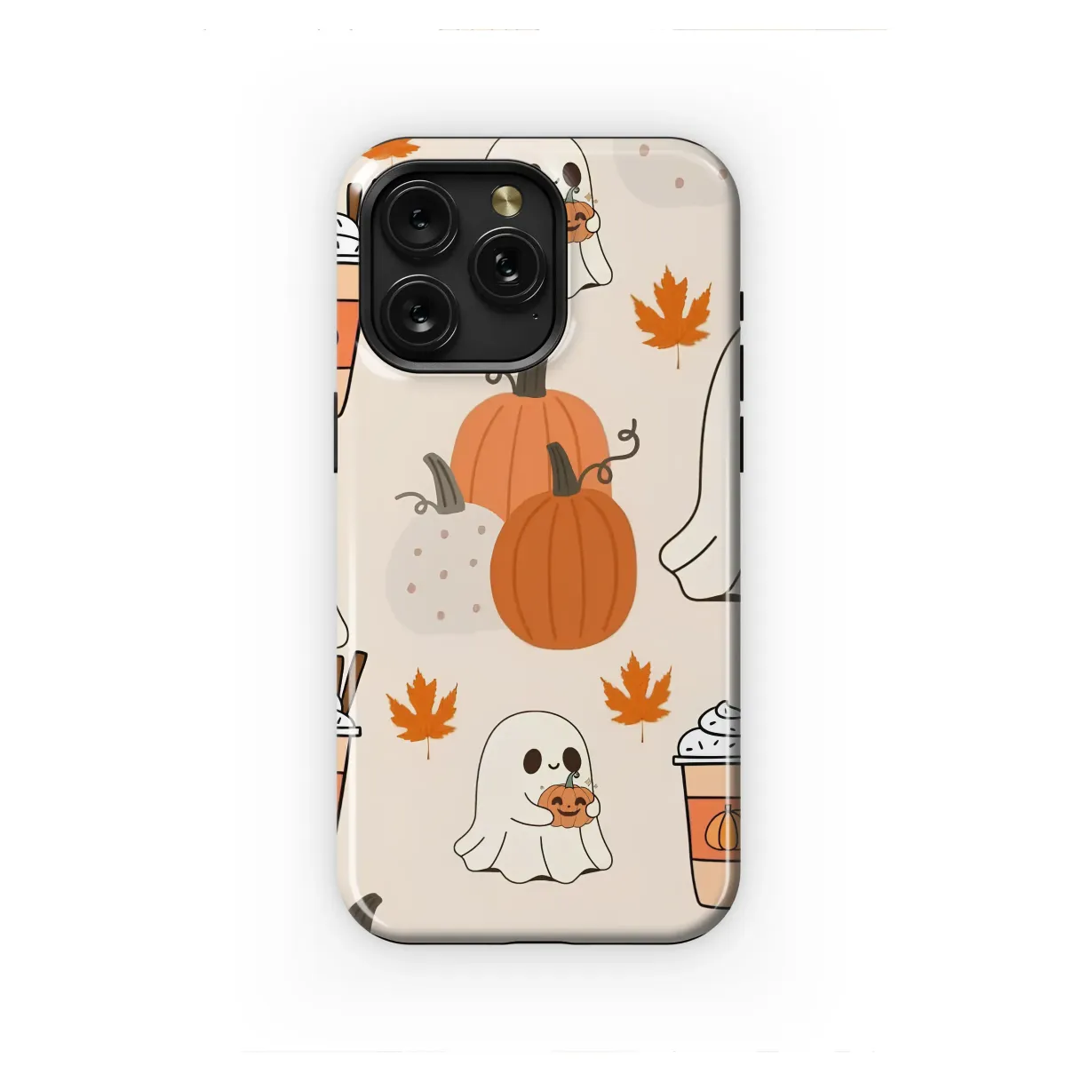 Pumpkin Spice & Spooky Vibes Phone Case iPhone Samsung Cover Pixel 7032 - Image 1