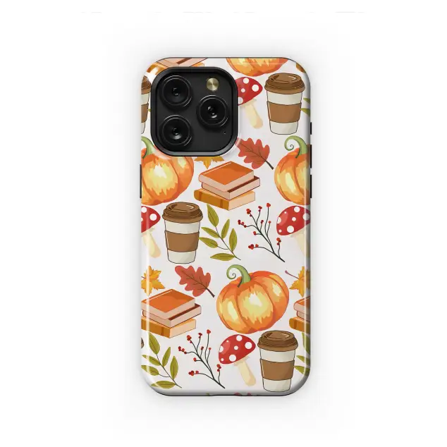 Pumpkin Spice & Stories Aesthetic Phone Case iPhone Samsung Cover Pixel 7496