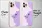 Purple Boho Phone Case Cute Minimalist Girl Aesthetic Cover - Image 4