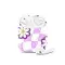 Purple Checkered Daisy AirPods Case AirPods Pro AirPods Pro 2 AirPods 3 AirPods 2 Glossy 1818 - Image 1