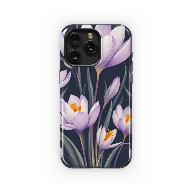 Purple Crocus Bloom
 Phone Case iPhone Samsung Cover Pixel 5575