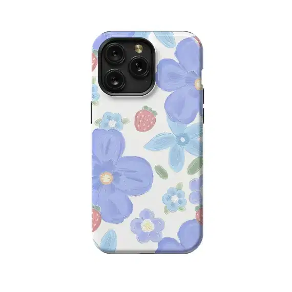 Purple Flowers Phone Case iPhone Samsung Pixel & More 303 - Image 1