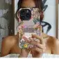 Purple Pansies Floral Design Phone Case iPhone Samsung Cover Pixel 4952 - Image 1