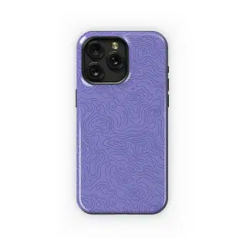 Purple Topographic Lines
 Phone Case iPhone Samsung Cover Pixel 5679 - Image 1