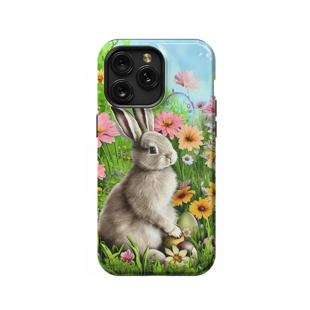Rabbit Spring Eggs Phone Case iPhone Samsung Pixel & More #560 - Image 1