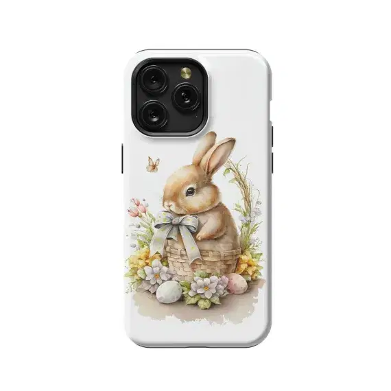Rabbit Spring Eggs Phone Case iPhone Samsung Pixel & More #562 - Image 1