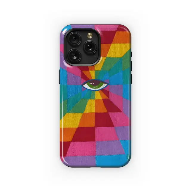 Rainbow Eye Illusion
 Phone Case iPhone Samsung Cover Pixel 4543