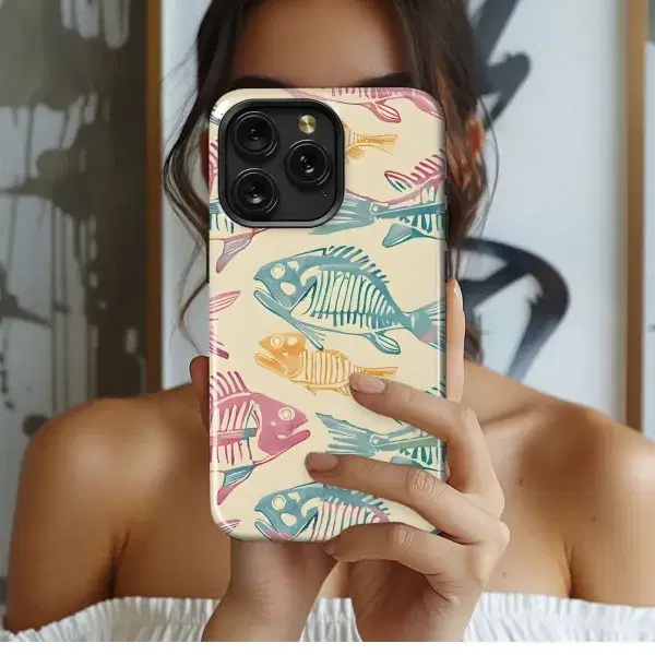 Rainbow Floral Love Pattern Phone Case iPhone Samsung Cover Pixel 5199 - Image 1