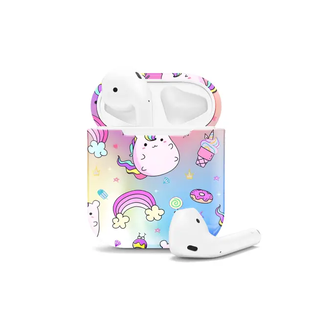 Rainbow Ice Cream Unicorn AirPods Case AirPods Pro AirPods Pro 2 AirPods 3 AirPods 2 Glossy 1556