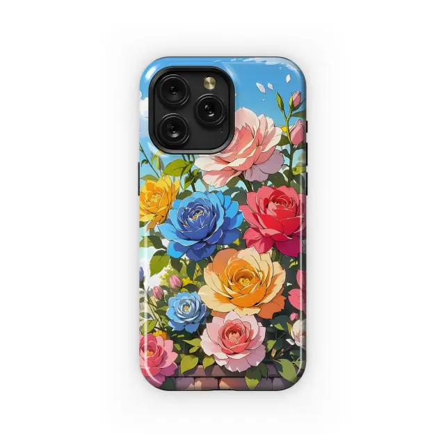Rainbow Rose Garden
 Phone Case iPhone Samsung Cover Pixel 4120