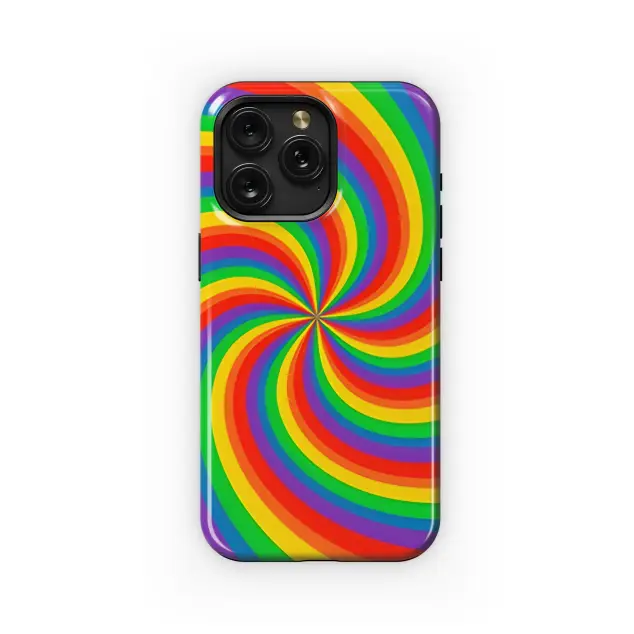 Rainbow Vortex LGBTQ+ Pride Month Phone Case iPhone Samsung Cover Pixel 3866