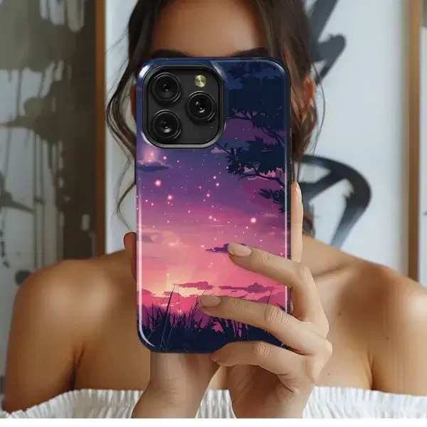 Rainy Castle Roses
 Phone Case iPhone Samsung Cover Pixel 5471 - Image 1