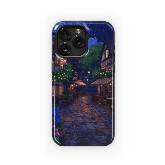Rainy Night Street Scene
 Phone Case iPhone Samsung Cover Pixel 5531