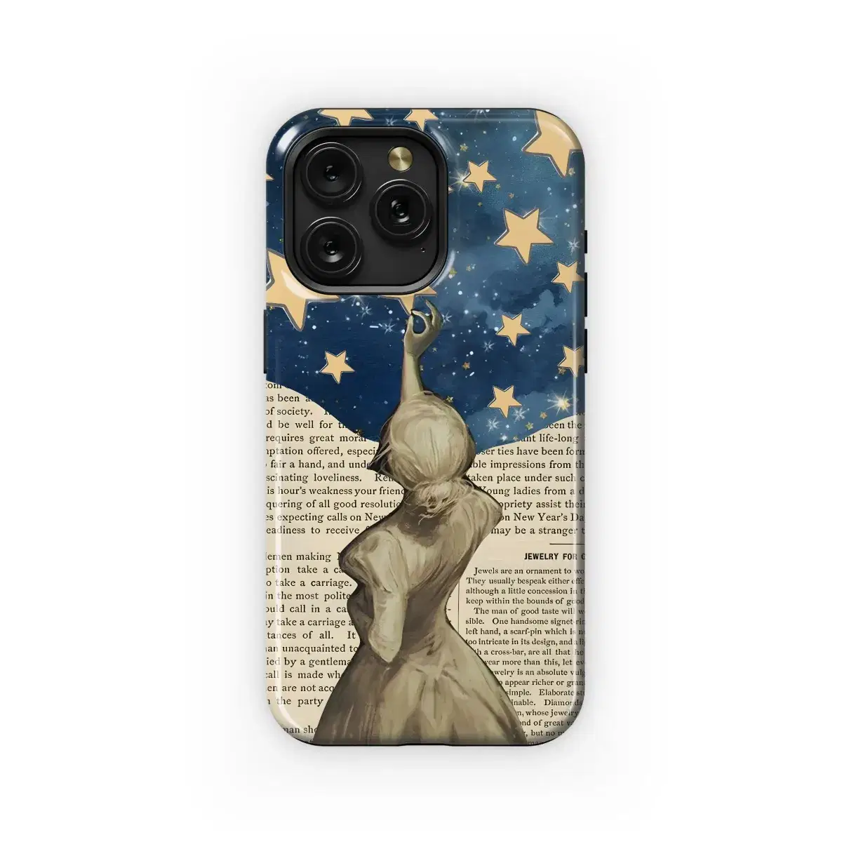 Reach for the Stars Vintage Phone Case iPhone Samsung Cover Pixel 4971 - Image 1