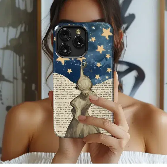 Reach for the Stars Vintage Phone Case iPhone Samsung Cover Pixel 4971 - Image 1