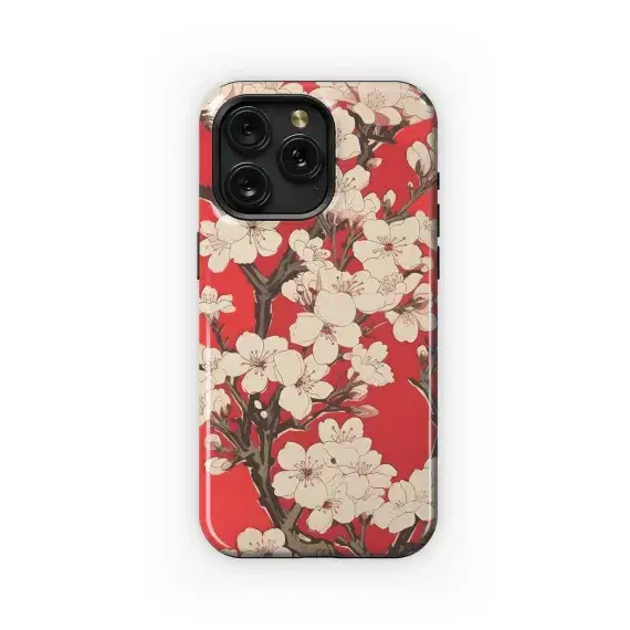 Red Blossom Elegance
 Phone Case iPhone Samsung Cover Pixel 5572 - Image 1