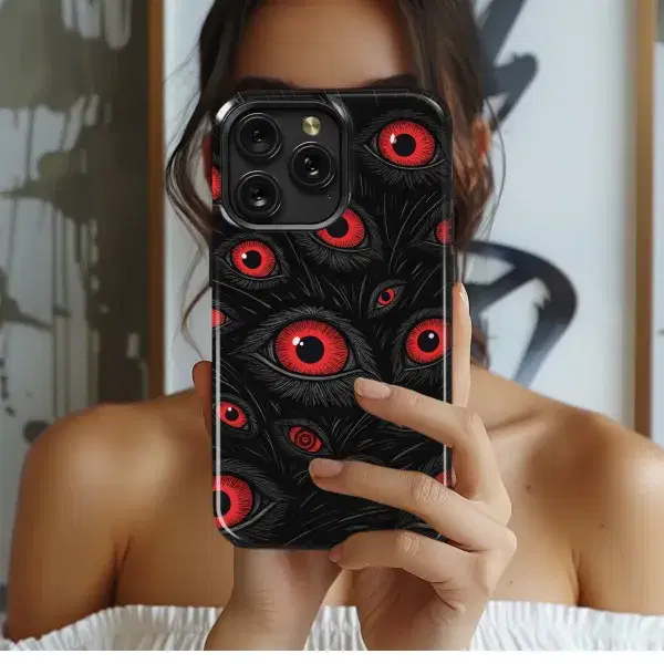 Red Eyes Watching You
 Phone Case iPhone Samsung Cover Pixel 5718 - Image 1