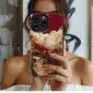 Red Gold Waterfall Moon
 Phone Case iPhone Samsung Cover Pixel 5606 - Image 1