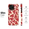 Red Heartbeat Pattern Phone Case iPhone Samsung Cover Pixel 6076 - Image 7