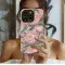 Repetitive Pink Peonies Floral Van Gogh Watercolors Phone Case iPhone Samsung Cover Pixel 3402 - Image 2