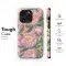 Repetitive Pink Peonies Floral Van Gogh Watercolors Phone Case iPhone Samsung Cover Pixel 3402 - Image 6