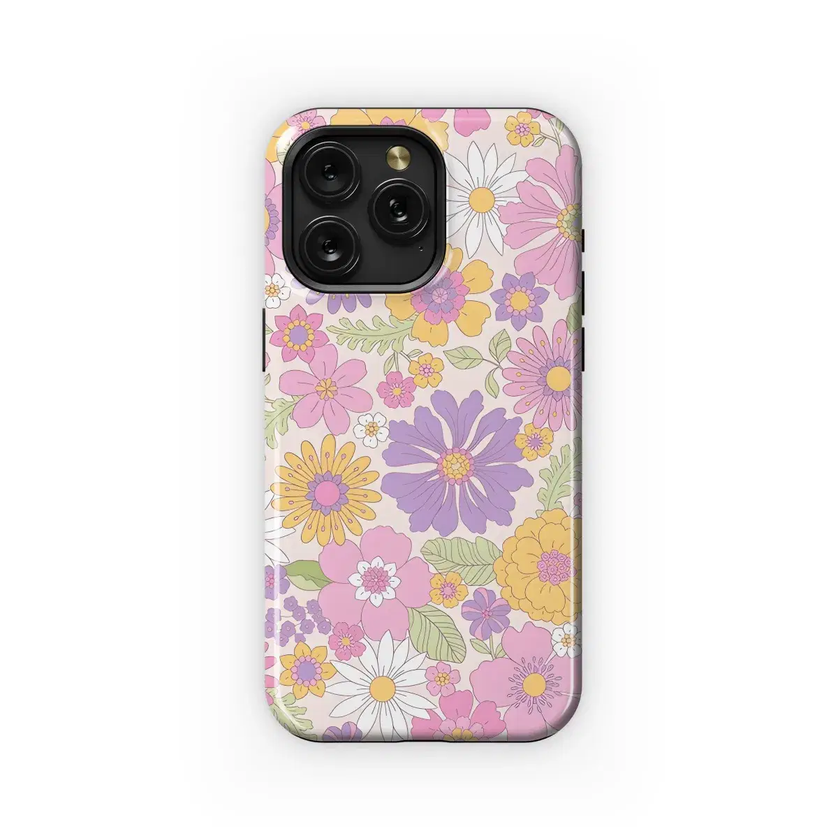 Retro 70s Floral Seamless Phone Case iPhone Samsung Cover Pixel 2499 - Image 1