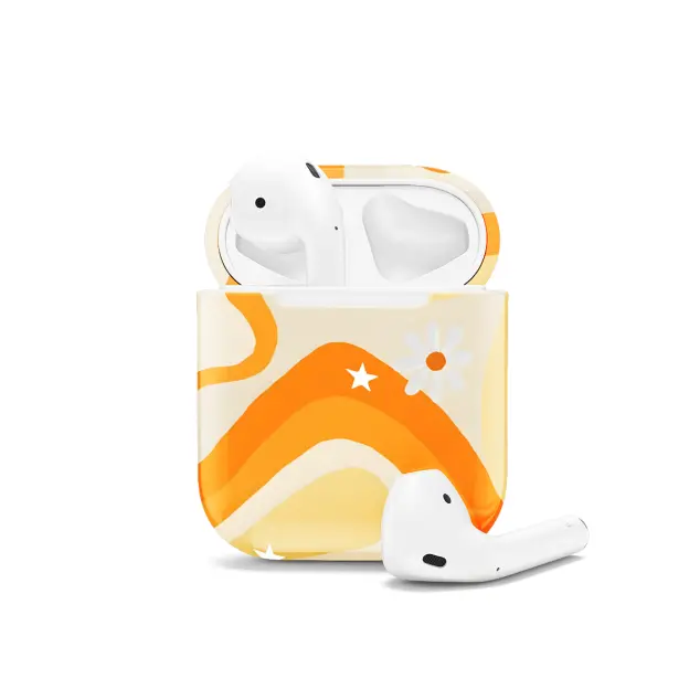 Retro Aesthetic Hippie Flowers Colorful Groovy Vibe AirPods Case AirPods Pro AirPods Pro 2 AirPods 3 AirPods 2 Glossy 1540