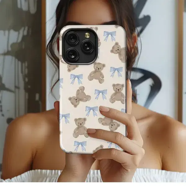 Retro Daisy Bloom Pattern Phone Case iPhone Samsung Cover Pixel 4867 - Image 1