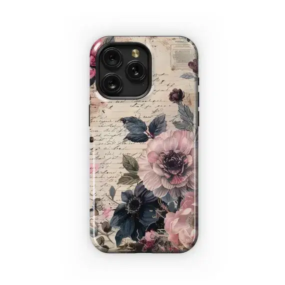 Retro Floral Notes Phone Case iPhone Samsung Cover Pixel 1812 - Image 1