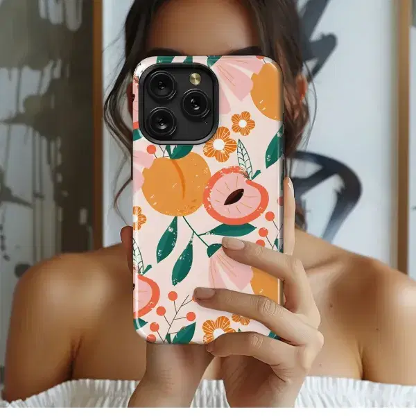Retro Floral Power Pattern Phone Case iPhone Samsung Cover Pixel 5098 - Image 1