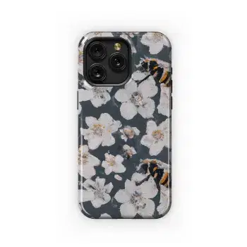 Retro Manuka Flower Bee Phone Case iPhone Samsung Cover Pixel 2935 - Image 1