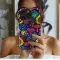 Retro Psychedelic Skulls Phone Case iPhone Samsung Cover Pixel 3520 - Image 2