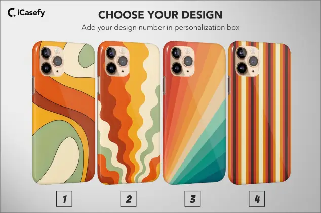 Retro Stripes Phone Case Aesthetic Vintage Lines Cover