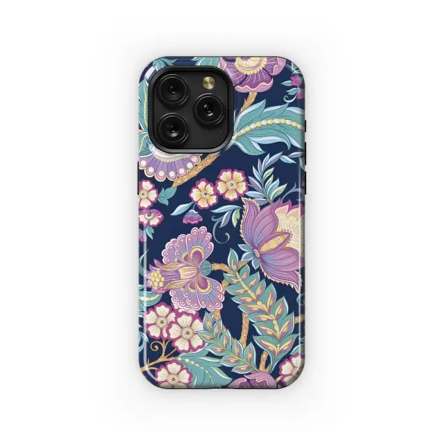 Retro Vintage Flower Jacobin Phone Case iPhone Samsung Cover Pixel 3821