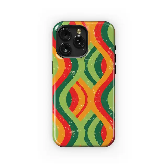 Retro Wavy Phone Case iPhone Samsung Cover Pixel 3943