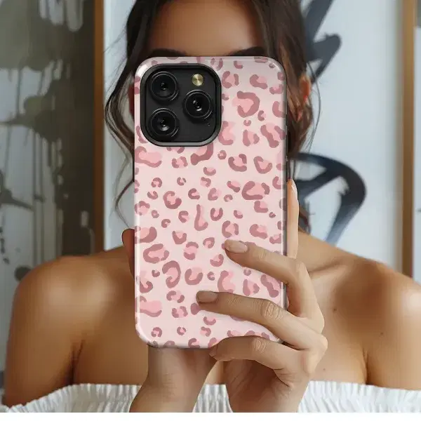 Rose Leopard Spots Phone Case iPhone Samsung Cover Pixel 5769 - Image 1