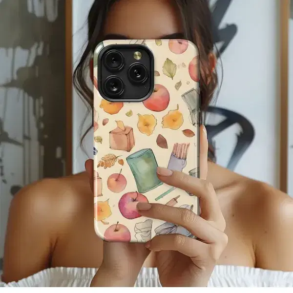 Roses, Books, and Coffee Watercolor Phone Case iPhone Samsung Cover Pixel 5226 - Image 1