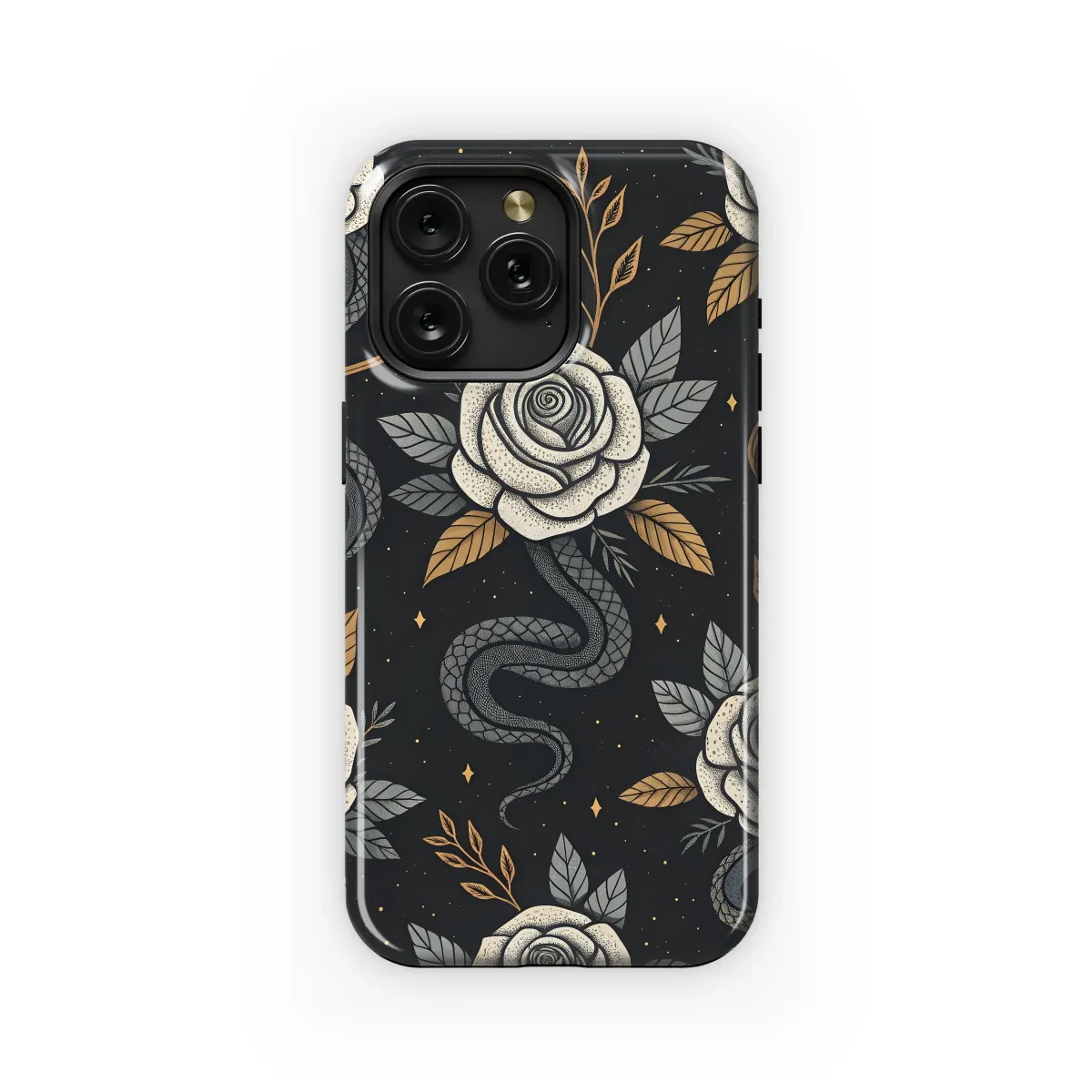 Roses & Serpent Design
 Phone Case iPhone Samsung Cover Pixel 5684 - Image 1