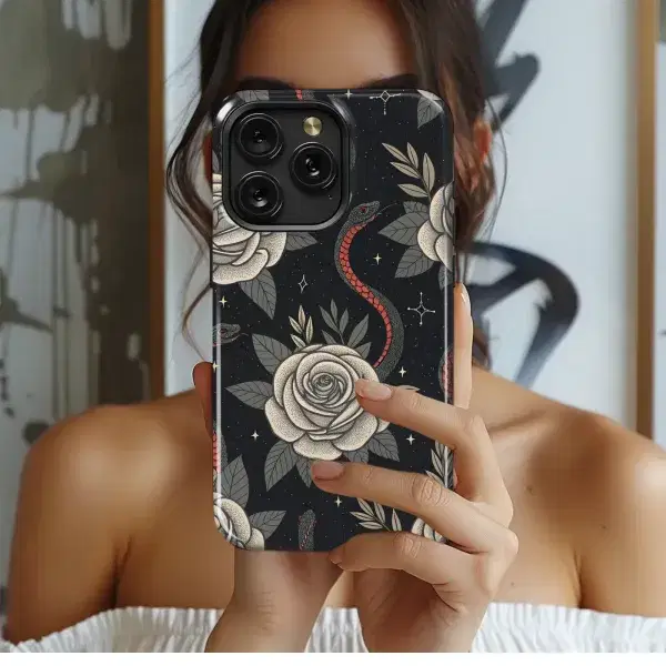 Roses & Serpents
 Phone Case iPhone Samsung Cover Pixel 5683 - Image 1