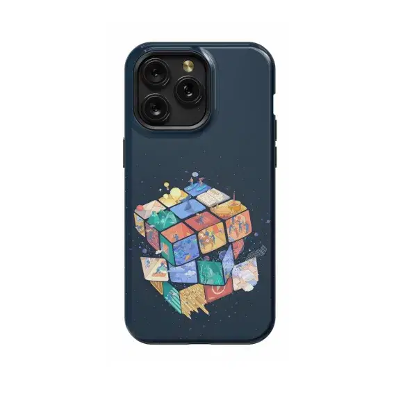 Rubik's Cube Phone Case iPhone Samsung Pixel & More 247 - Image 1