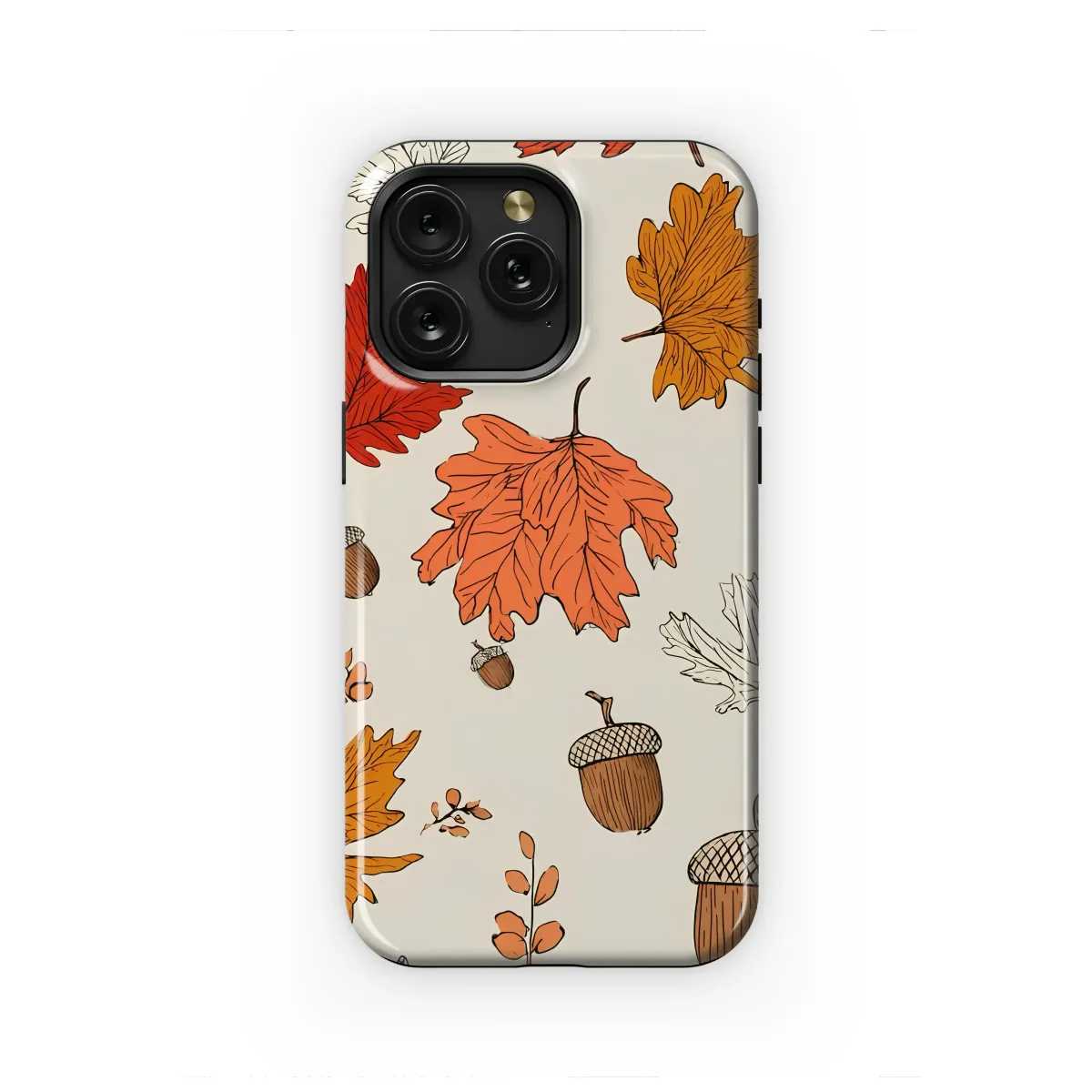 Rustic Autumn Foliage and Acorns Phone Case iPhone Samsung Cover Pixel 7208 - Image 1