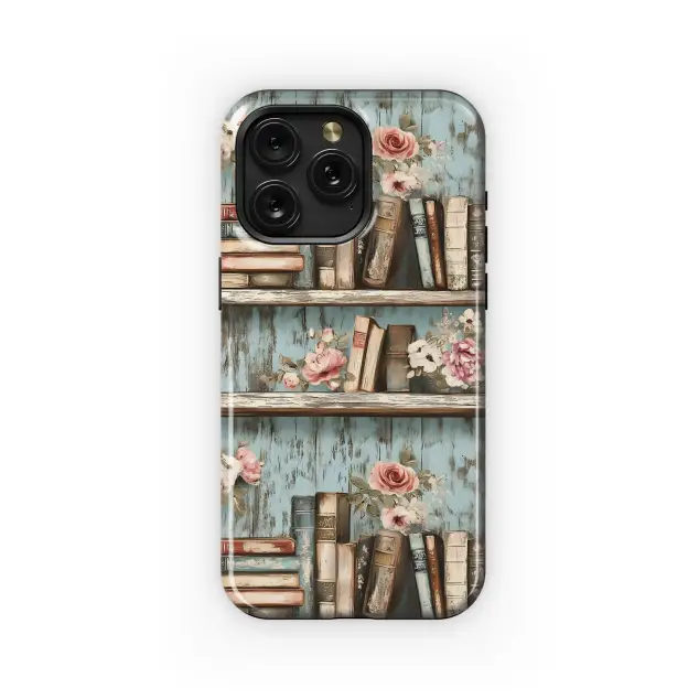 Rustic Books & Roses
 Phone Case iPhone Samsung Cover Pixel 3985