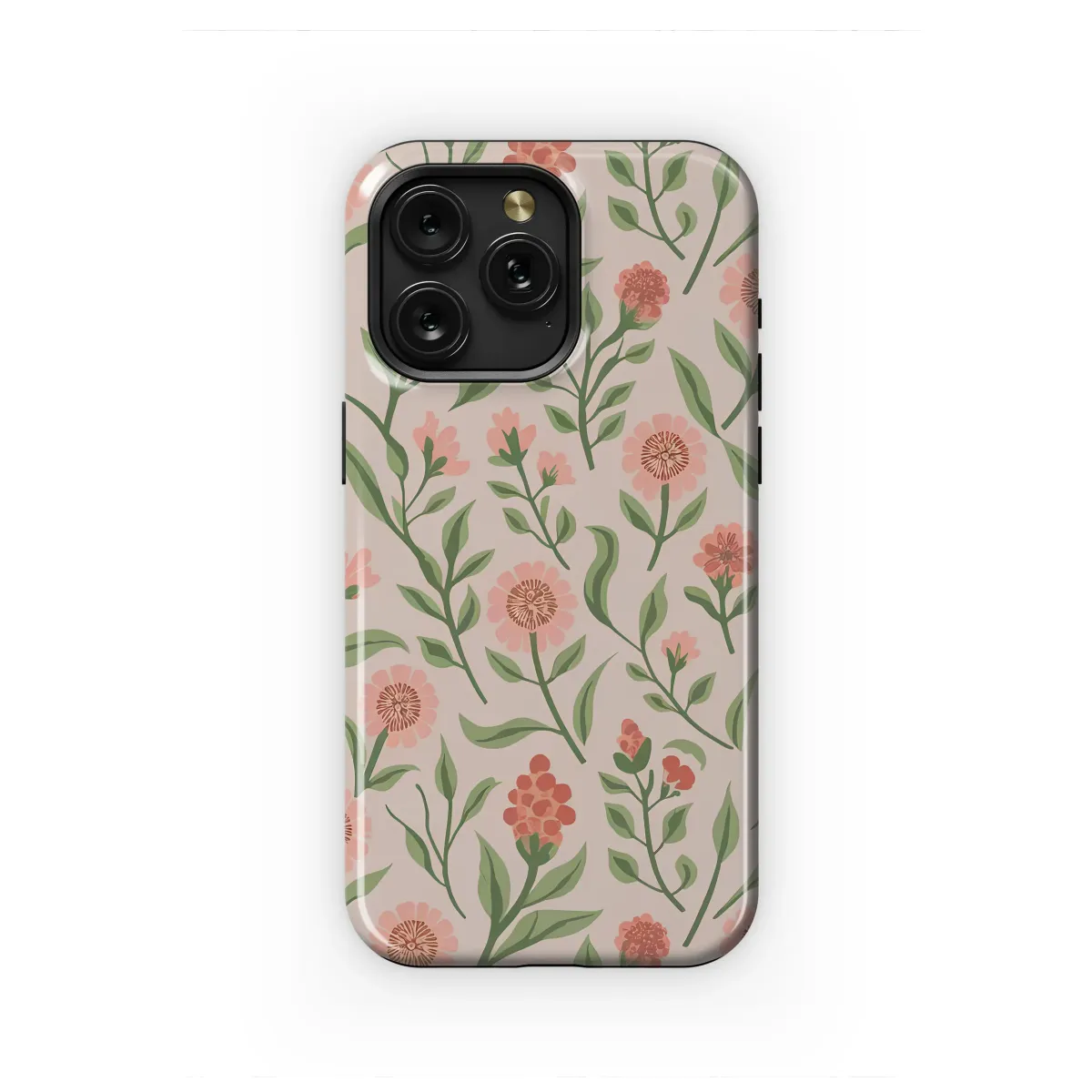 Sage and Blush Wildflower Meadow Phone Case iPhone Samsung Cover Pixel 7116 - Image 1