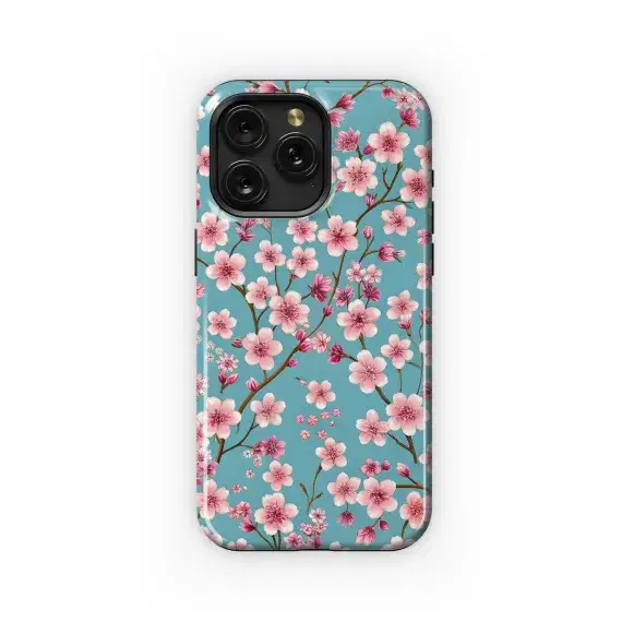 Sakura Blossoms Blue Sky Phone Case iPhone Samsung Cover Pixel 5332 - Image 1
