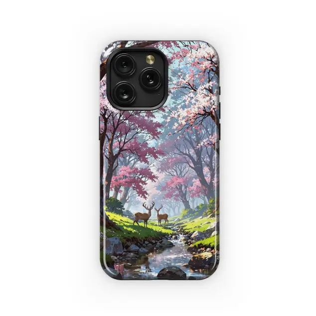 Sakura Deer Stream
 Phone Case iPhone Samsung Cover Pixel 4075